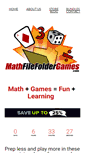 Mobile Screenshot of mathfilefoldergames.com